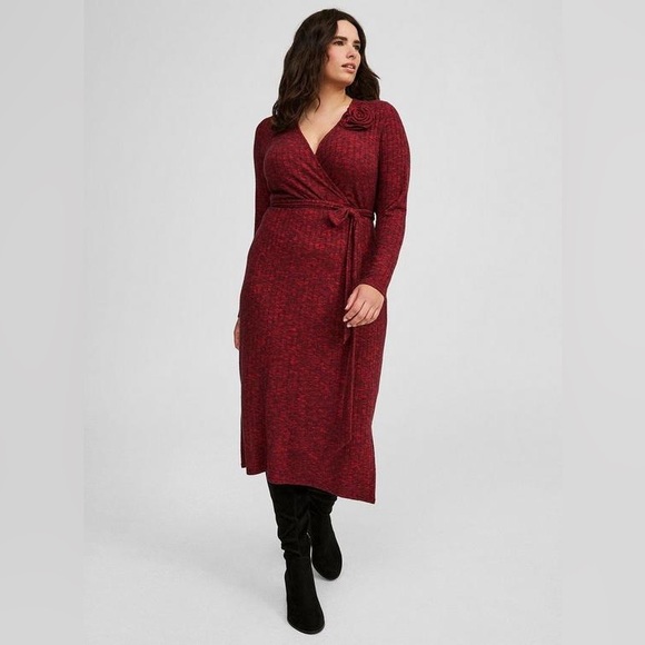 torrid Dresses & Skirts - Torrid Red Long Sleeve Dress